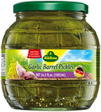 Kuhne Garlic Barrel Pickles, 34.2 Ounce (Pack of 6)