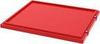 Akro-Mils 35231 Heavy Duty Plastic Lids for 35225 and 35230 Industrial Strength Nest and Stack Storage Bins and Totes for Storage, Red, 3-Pack