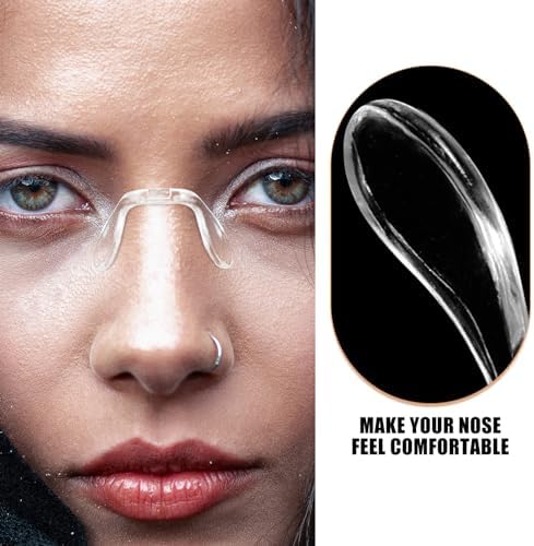 Replacement Nose Pads for Glasses Soft Silicone Nose Cushion Eyeglass Parts Flexible One-Piece Pad for Plastic Frame Repair