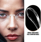 Replacement Nose Pads for Glasses Soft Silicone Nose Cushion Eyeglass Parts Flexible One-Piece Pad for Plastic Frame Repair