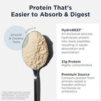 Designs for Health Bone Broth Protein Powder – 21g Grass-Fed, Collagen-Rich Beef Protein Isolate – Vanilla, Paleo, Non-GMO, Dairy-Free (30 Servings / 810g)