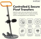 Etac Turner PRO - Patient Turner & Sit to Stand Assist for Safe Turn in Place & Transfer from Seated Position to Another - High Safe Working Load (440 lbs)