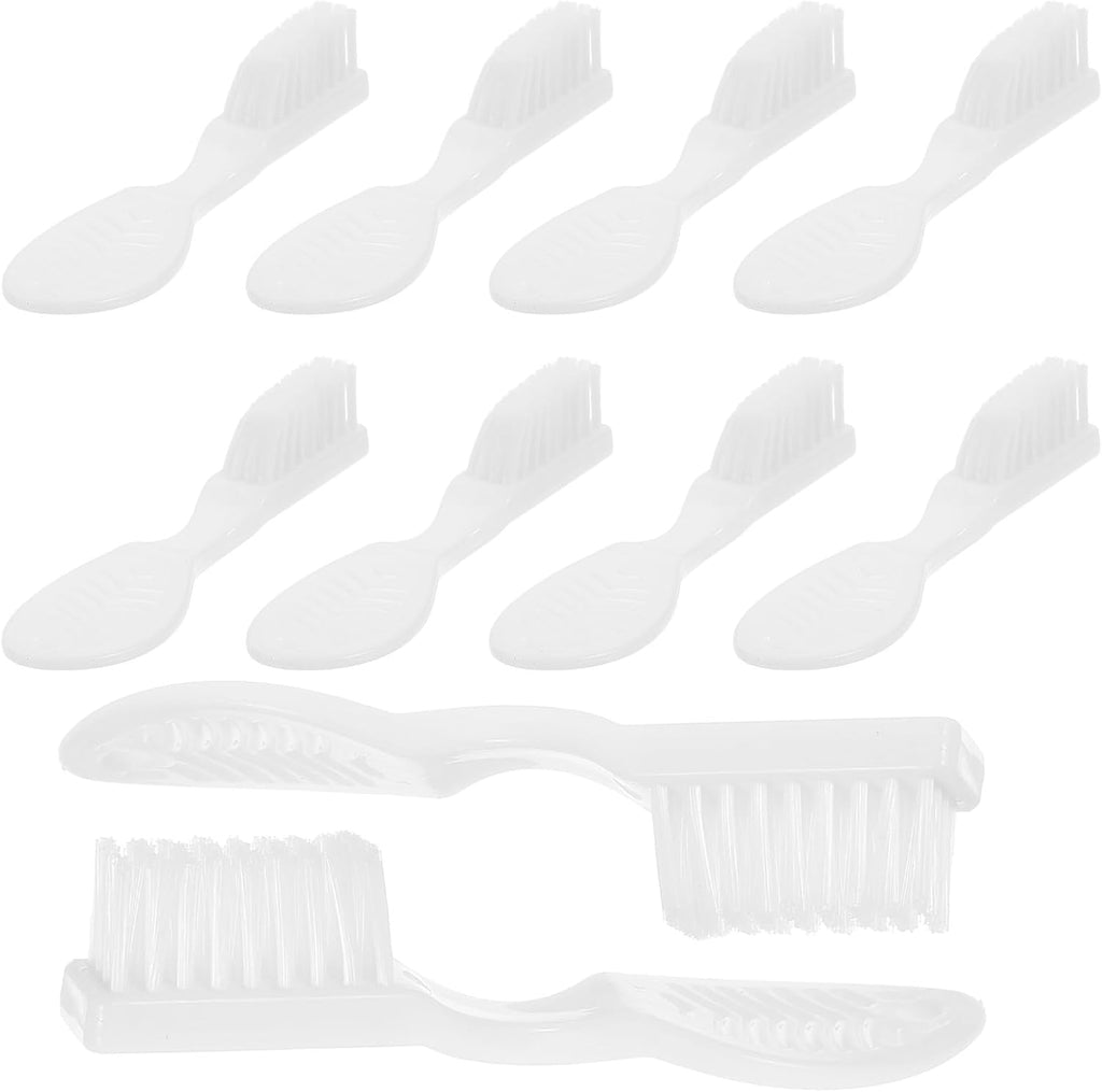 Beavorty 10pcs Prison Toothbrushes Small Soft Bristle Manual Toothbrushes with Short Handle Anti-self- Design for Detention and Mental Health Care