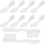 Beavorty 10pcs Prison Toothbrushes Small Soft Bristle Manual Toothbrushes with Short Handle Anti-self- Design for Detention and Mental Health Care