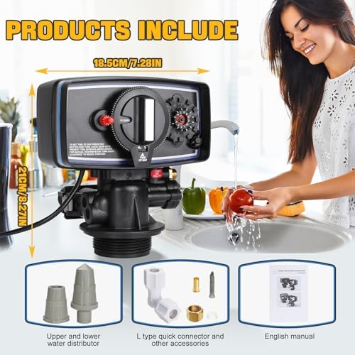 5600 Water Softener Timer, 12 Day Timer Control Valve, 3W Timer Valve Backwash Head for Water Purifier Softeners