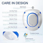 Electric Sitz Bath for Toilet Seat, Hemorrhoids and Postpartum Care - Yoni Steam Seat - Perineal Soaking, Collapsible, Wide Seat, Deeper Bowl - Use w/Sitz Bath Salt - Ocean Blue