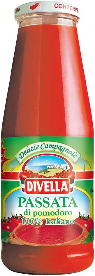 Divella Passata Tomato, 680 ml – 24 oz (pack of 4)
