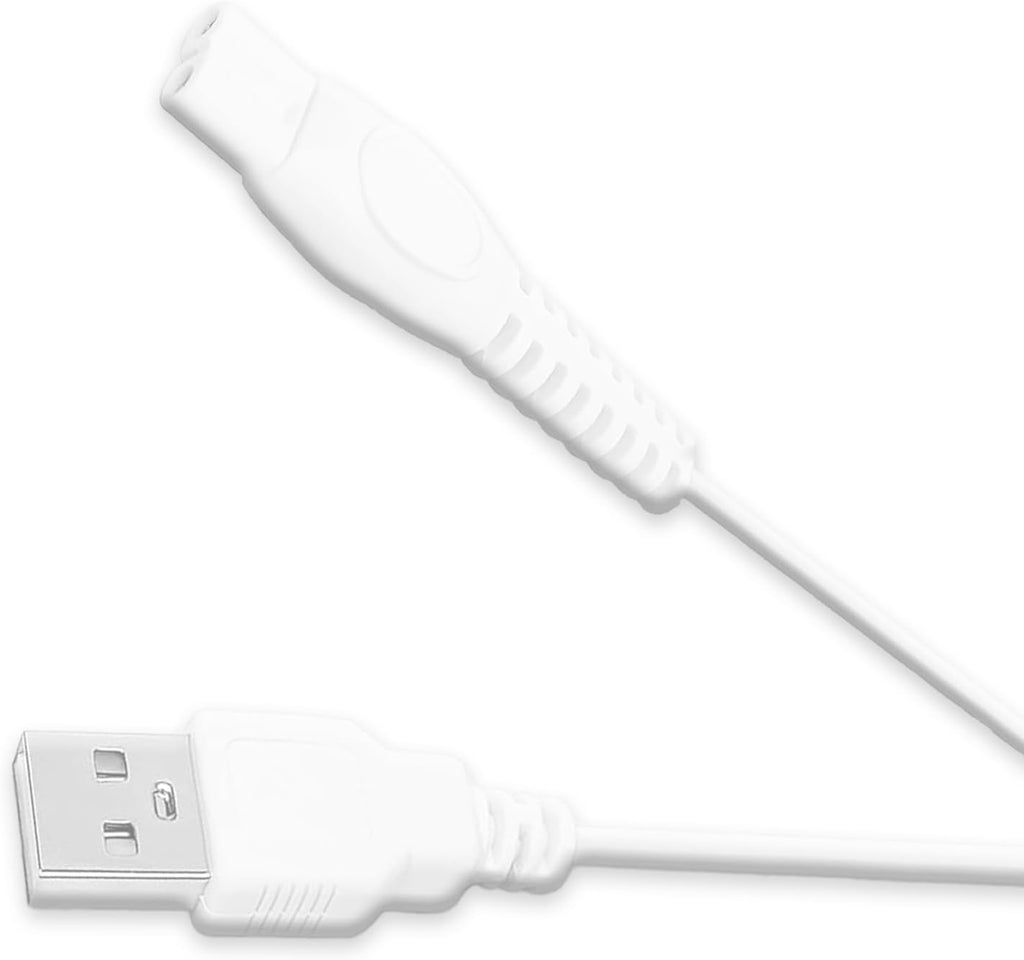 Replacement Charger for Philips Sonicare Rechargeable Toothbrush - 5V 2A Fast Charging Cable, 3.3FT USB Power Cord (White), Travel-Friendly & Durable Design