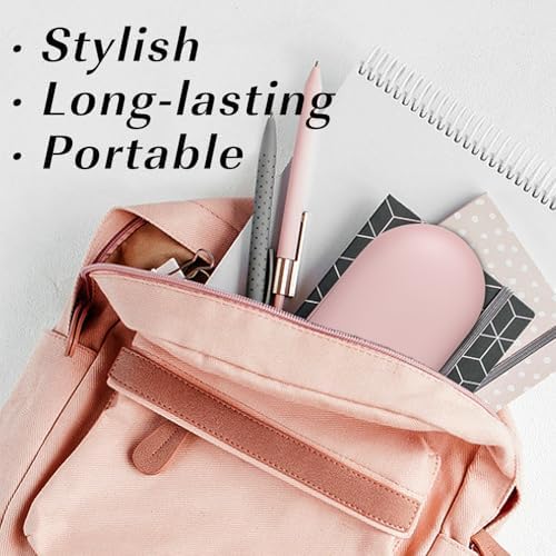 MoKo Double Eyeglass Case, Contact Lens Case with Mirror Tweezers Remover, 2 in 1 Double Sided Portable Contact Lens Box Holder Container Soak Storage Kit Sunglasses Pouch for Men & Women, Pink