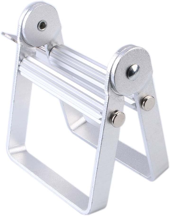 Metal Tube Squeezer Tool, Toothpaste Dispenser Roller for Cosmetics Paint Hand Cream, Silver