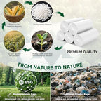 Small Trash Bags Compostable 2 Gallon - Unscented Biodegradable Garbage Bag Recycling Strong Thick Leak-Proof Bulk 5 Rolls 100 Count Mini Wastebasket Liners for Home Office Heihaily