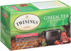 Twining Tea Green Pomegranate, Raspberry, Strawberry, 20 ct