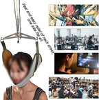 Neck Support Protection Neck Cervical Traction Device, Adjustable Home Physical Therap, Neck Traction Stretcher, for Neck Shoulder Pain Brace Relief Head Over Door Frame 22.8.10, jj-99