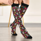 Wusikd Cats Compression Socks for Women and Men Circulation Cute Long Socks for Athletic Running 1