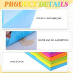 Sherr 240 Pcs Multicolor Lunch Napkins Disposable Rainbow Party Supplies Neon Pastel Paper Cocktail Beverage Napkins 2 Ply for Birthday Pride Fiesta, 13x13 Inch (Fresh Color)