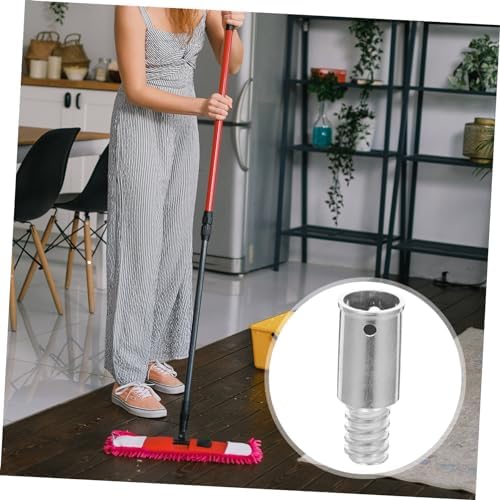 ABOOFAN 2pcs Extension Pole Cleaning Broom Handle Adapter Female Mop Threaded Connector Replacement Tips for Mop Rod