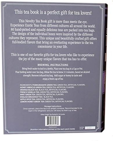Exotic Teas of The World Gift Set, 80 Tea Bags, 8 Different Flavors