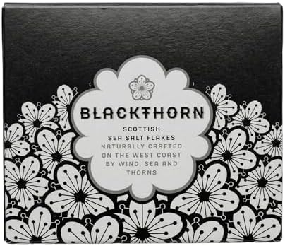 Blackthorn Scottish Gourmet Sea Salt Flakes - Natural and Unrefined, 4.25oz Box (Pack of 1)