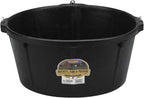 Little Giant® Heavy Duty Rubber Tub with Hanging Hooks | Durable Rubber Feed Pan | Horse Feed Bucket | 6.5 Gal