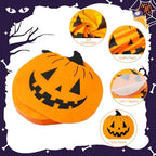 100PCS Halloween Paper Napkins, 3-Ply Disposable Ghost Pumpkin Black Cat Luncheon Napkins Spooky Dessert Dinner Hand Napkins for Party Halloween Decor, 6.5 x 6.5 Inches