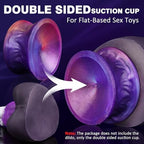 Dildo Mount Suction Cup Dildo Holder for Flat-Based Sex Toys, Silicone Double Sided Sex Machine Attachments Saddle for Monster Dildos Without Suction Cup & Grinder, Adult Toy for Women Men