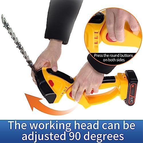Electric Hedge Trimmer, ABS SK5 Steel Mini Hedge Trimmer Cordless Lightweight 2 Tools in 1 for Lawn (EU Plug)