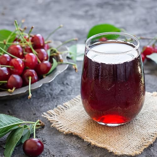 Anna and Sarah 33.8 Oz Organic Tart Cherry Juice - USDA Organic Certified - Glass Bottle (2 Pack) No Sugar, No Artificial Colors, No Preservatives, No Flavors Added,NOT from CONCENTRATE