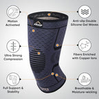 APEXUP Compression Knee Brace for Women, Copper Compression Sleeve for Knee Support, Arthritis Pain Relief, Meniscus Tear, ACL, Running