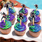 Captin Amrica Cupcake Topper Decoration (24 Pcs) – Superhero Theme Birthday Party Supplies – Perfect Cupcake Picks for Captin Amrica Theme Party, Celebration, Baby Shower, and Cake Decorations