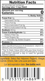 Marie Sharp’s Fiery Hot Habanero Pepper Sauce, 5 oz – Extra Hot Belizean Hot Sauce with Intense Heat & Flavor – All-Natural, Gluten-Free
