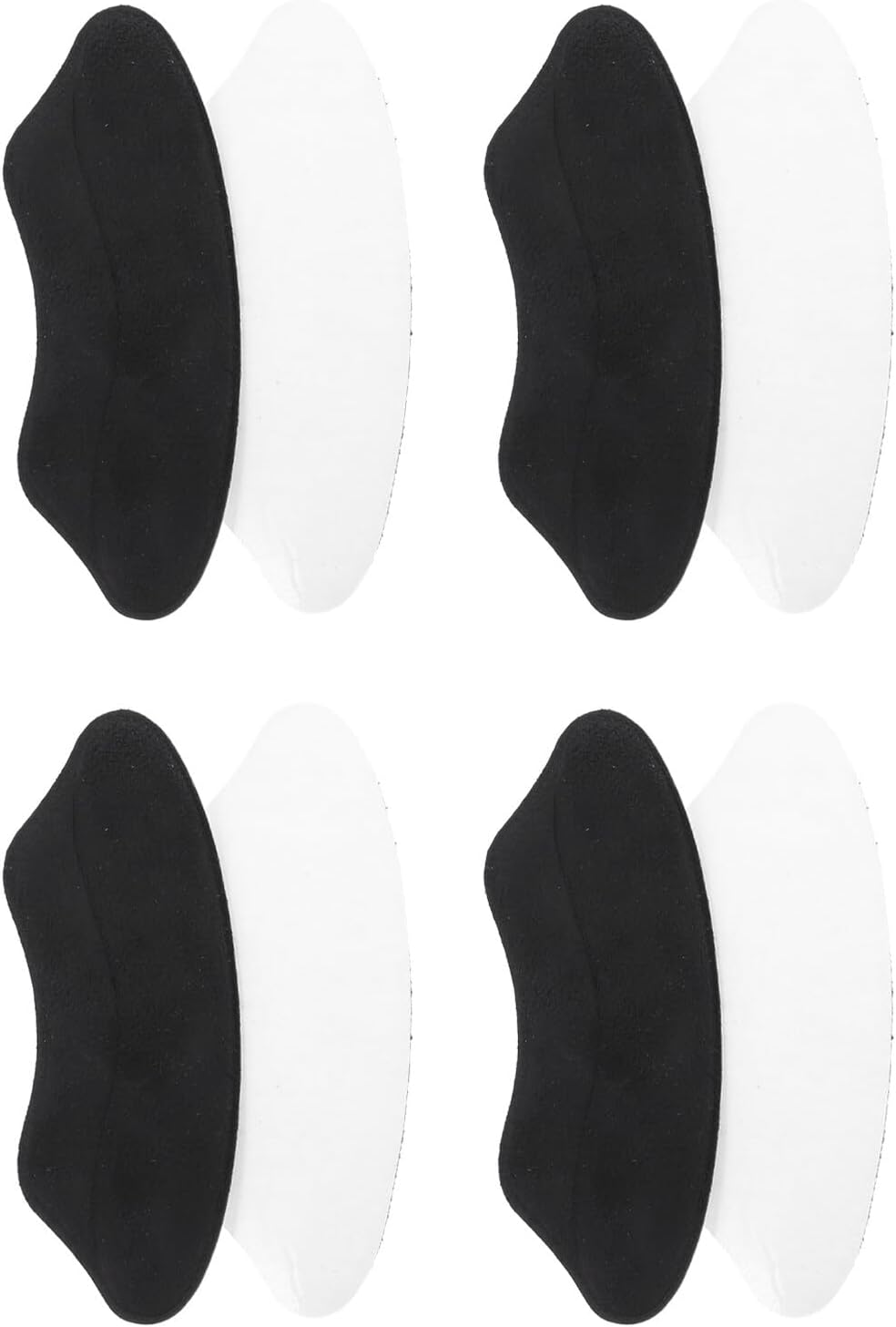 Beaupretty 4 Pairs Black Heel Cushions and Heel Liners for Women Soft Thick Wear-Resistant Comfortable Invisible Back of Shoe Inserts and Loose Shoes Prevention