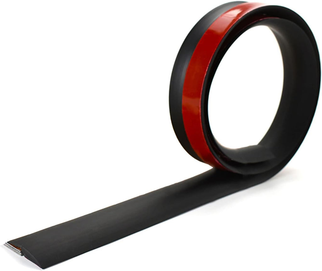 10Ft Floor Transition Strip, Self Adhesive Carpet Edging Trim Strip, Threshold Strips for Threshold Height Less Than 5 mm (Black)