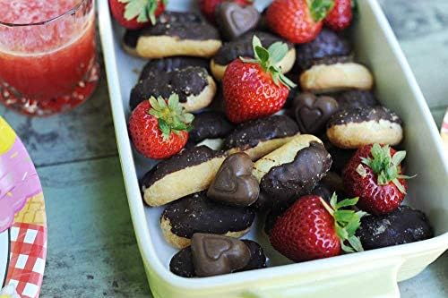 Madelaine Dark Chocolate Mini Heart Candy – Valentine’s Day Chocolates, Individually Wrapped in Embossed Bronze Gold Foil – 8 Oz