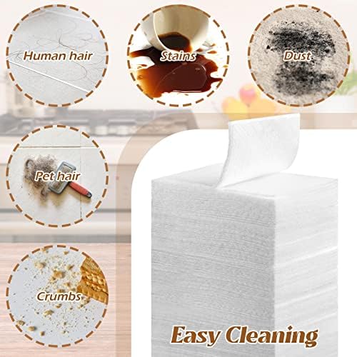 Hoolerry 300 Count Dry Sweeping Cloths Compatible with Swiffer Sweeper, Disposable Dry Mop Refills, Dusting Cloths Duster Refills Mop Pads for Hardwood Tile Vinyl Floor, 11.81 x 8.66 Inch
