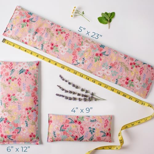 Microwavable Heating Pad, Microwave Hot Pack, Warm Compress - Ice Pack, Cooling Freezer Bag, Cold Compress - Filled with Flax Seed & Your Choice of Dried Herbs
