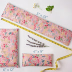 Microwavable Heating Pad, Microwave Hot Pack, Warm Compress - Ice Pack, Cooling Freezer Bag, Cold Compress - Filled with Flax Seed & Your Choice of Dried Herbs