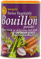 Marigold Swiss Vegetable Vegan Bouillon Powder Reduced Salt (500g)