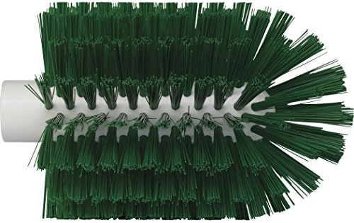 Vikan 5380-103-2 Stiff Tube Brush, Polyester, 3-7/8" x 6-1/2" OAL, Green