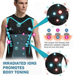 Men Compression Shirt, 2024 New Version Ionic Shaping Sleeveless Vest for for Men to Build a Perfect Body