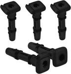 5Pcs Adjustable Locking Car Seat Headrest Guide Inserts Durable Plastic Headrests Post Guide Tubes for Front Seat Maintenance and Comfortable Support