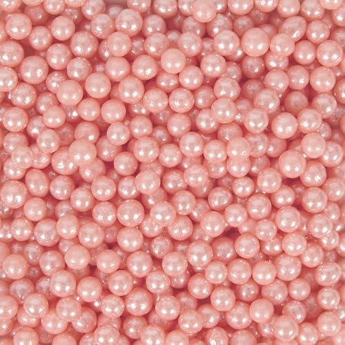 Wilton Pink Sugar Pearls, 5 oz.
