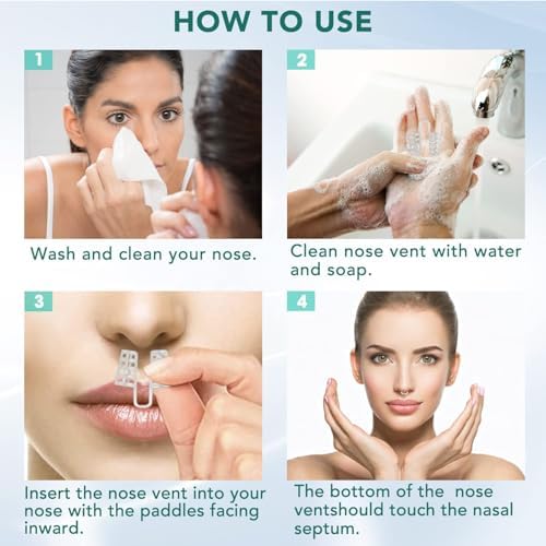 CINWAUVO Anti Snoring Nose Vent 8 Nasal Cones Nasal Dilator to Stop Snoring - Effective Snore Stopper Anti Snoring Devices Easy to Use Snoring Solution