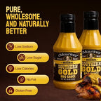 Maurice’s Southern Gold BBQ Sauce – Classic Carolina Mustard BBQ Sauce with Bold Flavor – Authentic Southern Carolina Barbeque Dressing – Rich Barbecue Sauces Tradition, Original 18oz (Pack of 2)
