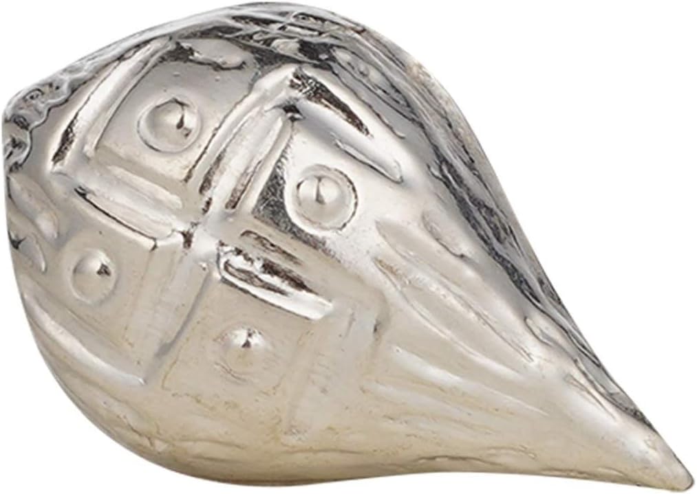 DHRUVS COLLECTION 925 Pure Silver Single Piece Nariyal/Coconut for Pooja and Gift Purpose - 5 Gram