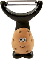 Joie Mr Potato Y-Shaped Peeler, Cute Kitchen Gadget for Vegetables and Fruit, Create Long Wide Veggie Pasta Strands, Stainless Steel Blade