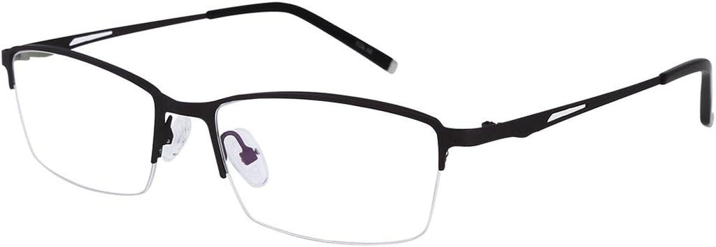 Photochromic Gray Mens Womens Reading Glasses +3.25 Black Half Rim Readers Spectacles