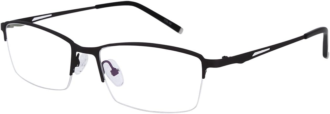 Photochromic Gray Mens Womens Reading Glasses +3.25 Black Half Rim Readers Spectacles