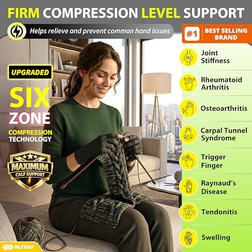 Compression Arthritis Gloves for Women and Men, Fingerless Rheumatoid Arthritis Carpal Tunnel Pain Relief Gloves, Hand Support Wrist Brace for Tendonitis Swelling Crocheting Typing Neuropathy Pink M