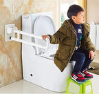handrail Towel Rails,Grab Bars for Bathroom, Nylon Plastic Surface Safety Folding Grab Bar, Stainless Steel Upturn Wall Mounting Toilet Railing, Disabled Elderly Daily Living Assist Handle