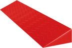 Portable Curb Ramps, Home Ramps Non-Slip Wheelchair Uphill Mat Indoor Threshold Ramps Drawing Board Plastic Ramps 1-10.5 cm Height Doorway Steps Threshold Ramp,Red,100x10x3.5cm